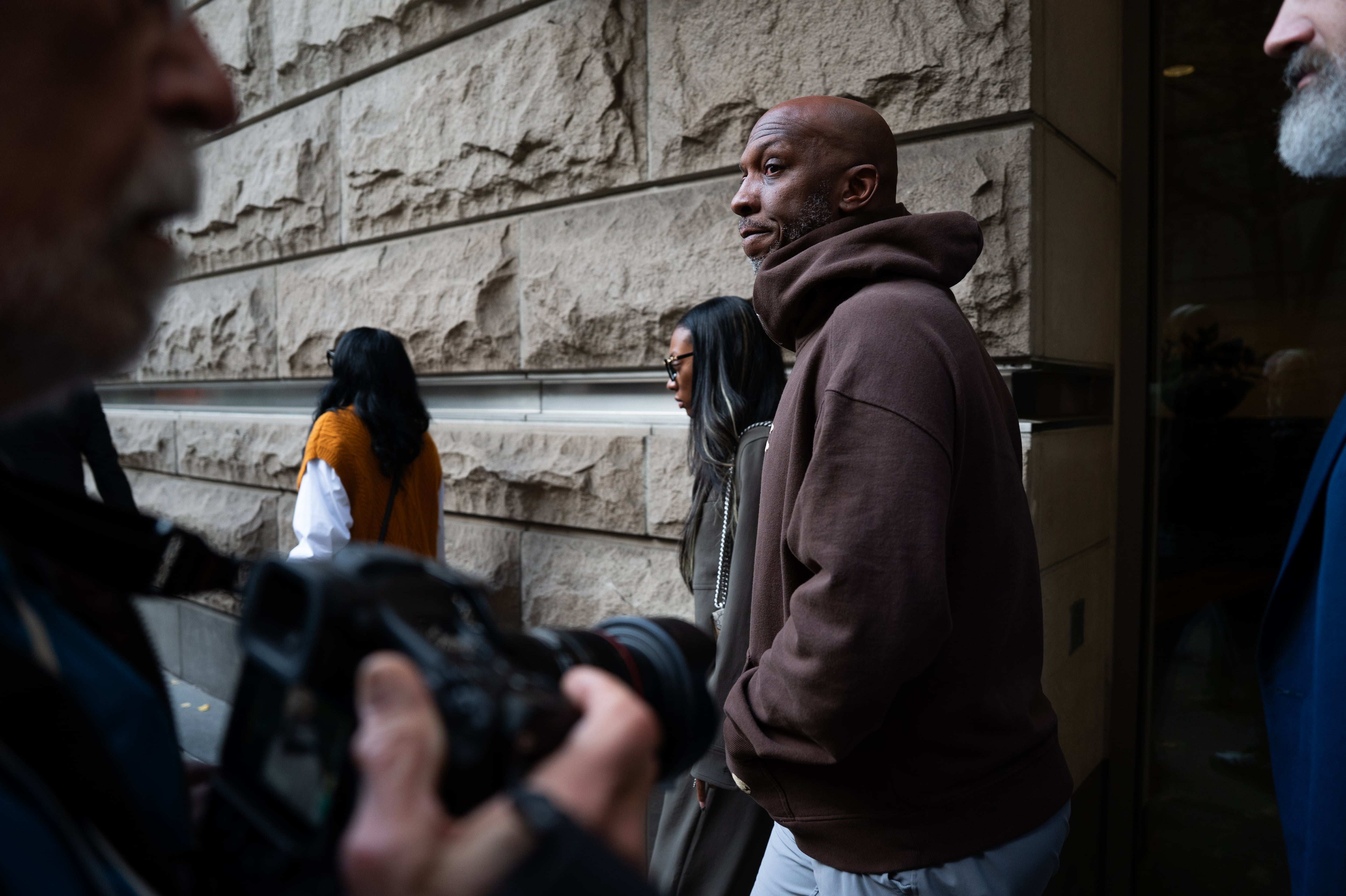 Chauncey Billups leaves the Mark O. Hatfield United States Courthouse in Portland, Ore., on Thursday, Oct. 23, 2025.