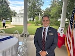 Seen at a candidate forum for Alabama's 2nd Congressional District in Eufaula, Ala., on Aug. 4, Hampton Harris was once the only Republican running for the nomination here. But when redrawn congressional maps opened an opportunity for the party, challengers started jumping in the race.