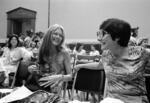 In this July 18, 1978, file photo, Gloria Steinem, left, and presidential assistant Midge Costanza sit near at a meeting of the House Judiciary Committee in Washington. The panel voted in favor of a time extension for ratification of the Equal Rights Amendment.