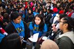 The December National Climate Strike, hosted by the Sunrise Movement, was led and organized by youth activists from around Portland. Roosevelt high school’s Pacific Islanders’ group took the mic and began the rally on stage.