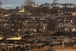 August 12: More burned houses and buildings are seen in Lahaina, western Maui, Hawaii.