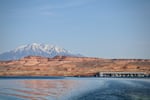 Mountain snowmelt fills Lake Powell near Bullfrog marina in Utah. The nation's second-largest reservoir has dropped to record low levels, causing problems for part of the Colorado River which runs through the Grand Canyon National Park.