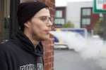 Noah Palmersheim said he started vaping at 15 after a friend let him try his vape pen.