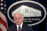 Attorney General Jeff Sessions makes a statement at the Justice Department in Washington, Tuesday, Sept. 5, 2017, on President Barack Obama's Deferred Action for Childhood Arrivals, or DACA program.