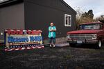 Tom McKirgan stands in front of his house with a campaign sign supporting the Douglas County Second Amendment Protection Ordinance on Oct. 23, 2018 in Camas Valley, Ore.