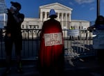 June 24th, 2022, in the Dobbs decision the Supreme Court overturns Roe V. Wade. Protesters from both sides of the abortion rights debate were at the Supreme Court for the announcement. Pro abortion rights protesters. Full story here.