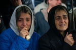 Relatives and friends of Israeli soldier Ilay Levy mourn during his funeral at the military cemetery in Tel Aviv on Jan. 23.