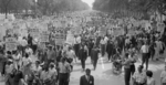 A scene from the original March on Washington, where Rev. Martin Luther King Jr., delivered his iconic "I Have A Dream Speech" in 1963. Demonstrators will again gather in Washington on Friday to call for racial justice and police reform.