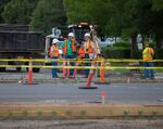 In this undated photo, Eugene City Engineer Jenifer Willer meets with inspectors on a paving project in Eugene. Wiler was recently named a top ten public works leader in North America by the American Public Works Association.