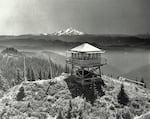 The Bull of the Woods Lookout was one of the most iconic historic lookouts in the Northwest, looking over this vista toward Mount Hood for nearly 80 years.