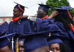 Members of the class of 2016 are presented with their degrees during the commencement ceremony at Howard University in May, 2016.