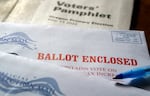 FILE - This May 17, 2022, file photo shows an Oregon mail-in ballot. Oregonians have until Oct. 15, 2024, to register in time for the general election.