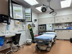 The emergency department at Big Sandy’s hospital consists of a single room with two beds and only a curtain between between them for privacy. Rancher Shane Chauvet was stabilized here after a piece of metal nearly severed his arm during a windstorm a few years back.