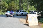 Visitors to Kachess Lake queue up for parking.