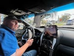 Daryl Odom, a civilian agent for On Scene Services, a private contractor that responds to noninjury car wrecks in order to free up New Orleans police for other duties.