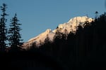 Mount Hood and Mount Hood National Forest on Dec. 12, 2025. The Trump administration is moving the U.S. Forest Service's headquarters to Salt Lake City, Utah, and closing more than 50 research facilities, including in the Pacific Northwest.