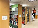 Cleanup at the Branford Price Millar Library at Portland State University is underway, May 6, 2024, after protesters occupied the library for several days last week. 