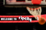 FILE - The Moda Center before an Emirates NBA Cup basketball game between the Portland Trail Blazers and the San Antonio Spurs, Nov. 26, 2025, in Portland, Ore.
