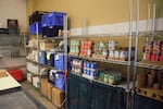 In this file photo from Dec. 2022, the Portland State University food pantry stores canned and dry goods, produce, snacks and other goods like diapers for parenting students. A 2024 survey of university students found food insecurity to be a top concern.