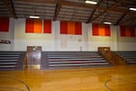 In a normal year, the 1940s-era gym at the Hillsboro Online Academy would host P.E. classes and other in-person activities for students. Because of COVID-19, the gym sits empty.