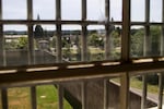 View from the chapel library at the Oregon State Penitentiary.