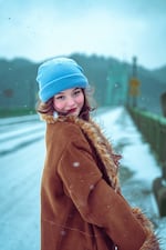 The Instagram account Pale Blue Wave featured this portrait of Natalie Bouldin. It was captured on St. Johns Bridge on Jan. 13, 2024. 