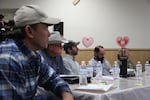 Members of the Harney County Committee of Safety meet to discuss the ongoing occupation in Burns on Jan. 8, 2015.