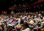 Hundreds of people attended a meeting with Portland Mayor Keith Wilson at the Armory on Monday, July 28. Pearl District residents raised concerns about a planned shelter set to open in their neighborhood.