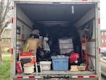 Items removed by nonprofit Fight the Blight from the home of someone who attended the organization's hoarding course and support group.