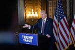 President-elect Donald Trump holds a press conference at the Mar-a-Lago Club on Jan. 7 in Palm Beach, Fla.