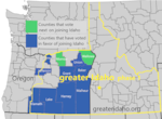 A new map issued by backers of the effort to move Idaho's borders shows a scaled back version of the plan to annex parts of Oregon.