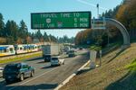 Drivers on southbound Interstate 205 get real-time updates on traffic, but plans to add tolls along some stretches of I-205 and I-5 have reportedly been scrapped by Oregon Gov. Tina Kotek.