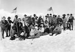 This image from August 11, 1909, shows Mazamas at the Mount Baker summit.