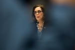 Oregon Gov. Kate Brown speaks at a press conference in Portland, Ore., Friday, March 20, 2020. Brown put in a request to the federal government for more PPE, but had only received 25% of it as of Wednesday.