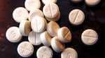 FILE - Oxycodone pills are shown, June 17, 2019. On Wednesday, Nov. 2, 2022, CVS Health said it has agreed to pay about $5 billion to state, local and Native American tribal governments to settle lawsuits over the toll of opioids. CVS is not admitting wrongdoing and the company would make the payments over a decade. (AP Photo/Keith Srakocic, File)