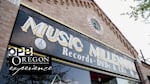 FILE - A snapshot of Music Millennium in Portland, Ore., from OPB's "Oregon Experience" in April 2022. JT Griffith says he often visits Millennium Records and other vinyl records stores in the city to look for holiday music.