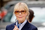 FILE - E. Jean Carroll exits the New York Federal Court after former President Donald Trump appeared in court, Sept. 6, 2024, in New York.
