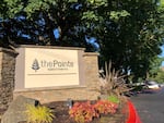 The entrance of The Pointe Apartments pictured Saturday, July 24. A Clark County Sheriff's deputy died in a shooting at the apartments Friday evening.