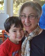 Former foster parent, Linda Scott, pictured with her grand-nephew, Xavier Martinez.