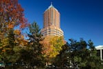 KOIN Tower in downtown Portland. All Classical radio plans to move its headquarters and services to the building next year.