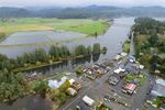 Downtown Nehalem is flooded after a king tides event on Nov. 6 2021.