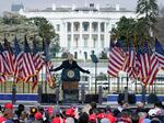 President Donald Trump speaks at the Save America rally near the White House on Jan. 6, 2021, the day of the attack on the U.S. Capitol.