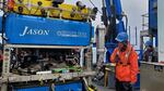 Expedition leader Akel Kevis-Stirling prepares to deploy the remotely operated vehicle Jason to explore the Axial Seamount, a sub-sea volcano about 250 miles off Oregon's coast.