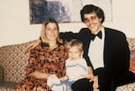 Ward with his parents, circa 1980.