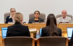 (Left to right) Sen. Kate Lieber, left, and Rep. Tawna D. Sanchez, center, are the Oregon Legislature's top budget writers. 