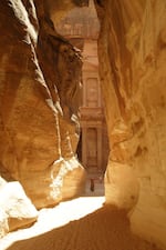 This narrow slot canyon, known as 