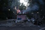 Hundreds of protesters gathered at the Justice Center on the 4th of July to protest systemic racism and police violence. Protesters cooked, danced, burned American flags and set off fireworks before Portland Police and federal law enforcement used tear gas and impact munitions to disperse the crowd.