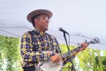 Dom Flemons plays at OK Theatre's Centennial Celebration in Eastern Oregon. His latest album is "Black Cowboys."