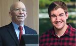 Rep. Peter DeFazio (left) and Alek Skarlatos (right)