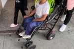 A family outside of the Dpt. of Education in Long Island City, NY.